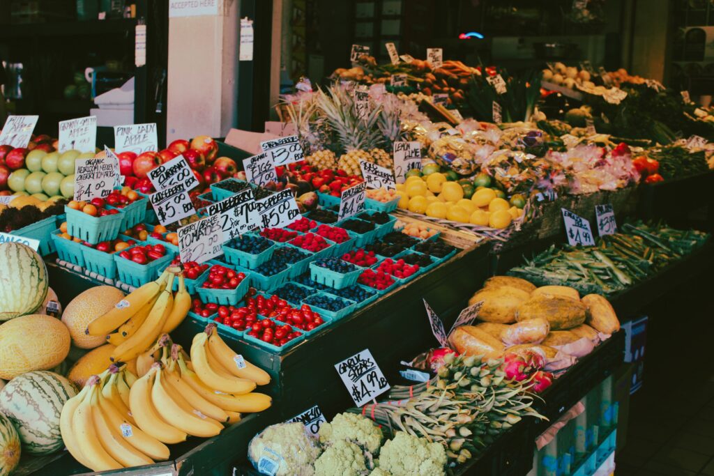 Vegan unterwegs aufm Markt