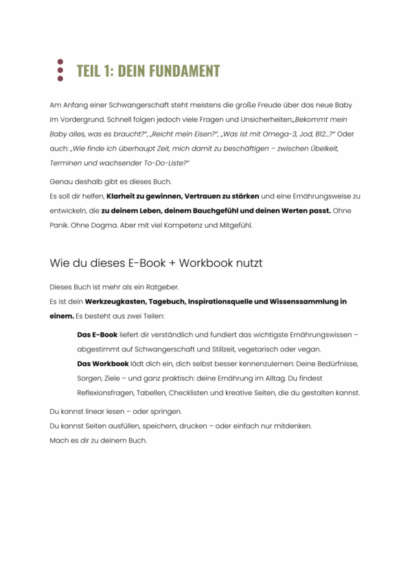 vegetarische Ernährung Schwangerschaft
